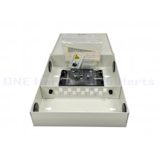 KC02-12C-W	12芯壁掛光纖終端箱(單開) 12路光纖盒  12口光纖箱 末端光纖收容箱 光纖收容盒